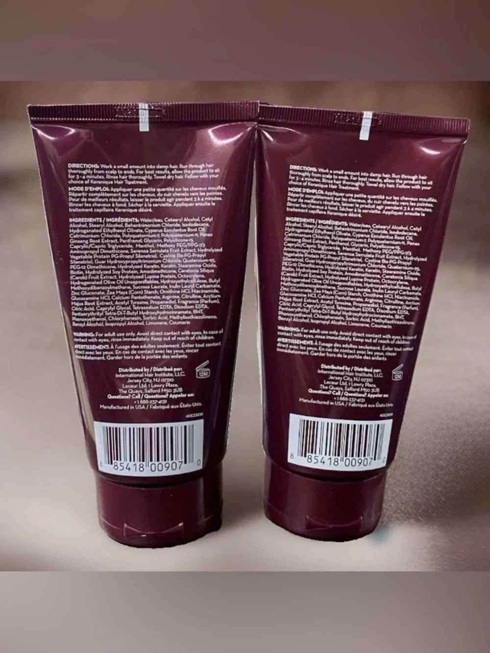 2x NEW Keranique DEEP HYDRATION Volumizing Keratin Conditioners (4.5oz) 2pc Set